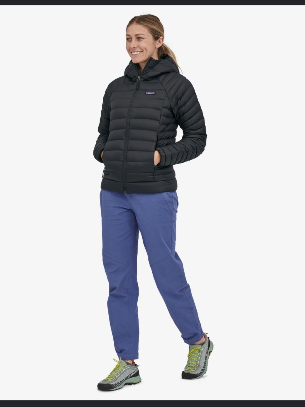 Patagonia Black Hooded Down Puffer Jacket